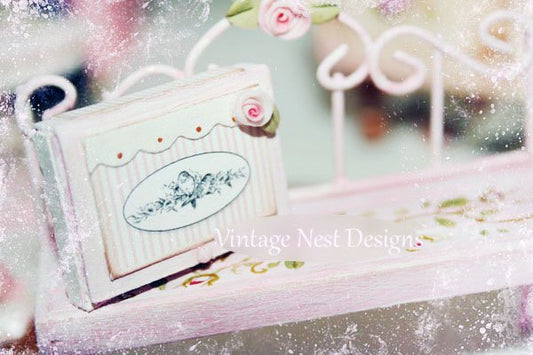Bird Nest Box No.2 Dollhouse Miniature Handmade image 0