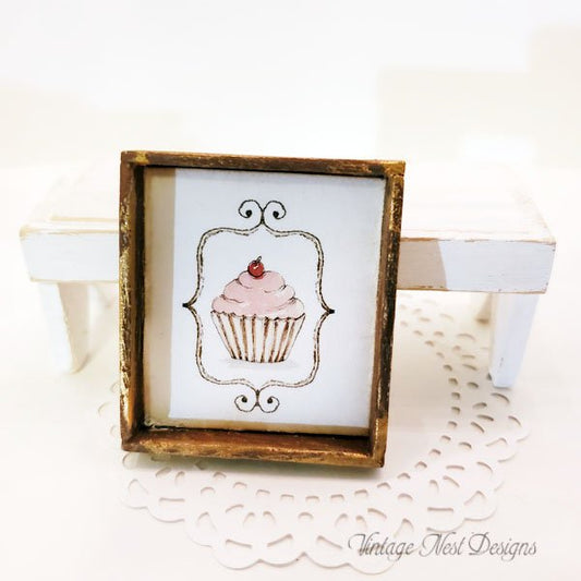 Cupcake No.41 Dollhouse Miniature Handmade image 0