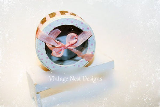 Hat Box No.18 Dollhouse Miniature Handmade image 0