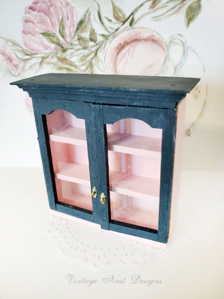Barbie Themed Wooden Cabinet No.1 Dollhouse Miniature Handmade image 0