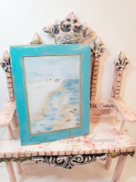 Family Beach Fun No.1 Dollhouse Miniature Handmade image 1
