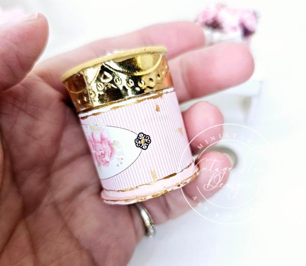 Hat Box No.85 Dollhouse Miniature Handmade for Dolls image 3
