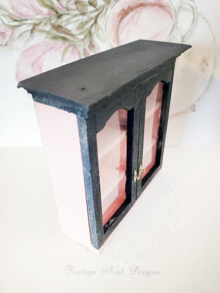 Barbie Themed Wooden Cabinet No.1 Dollhouse Miniature Handmade image 6