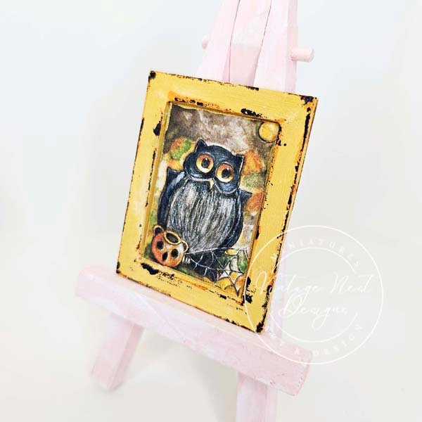 Halloween Owl No.4:4 Dollhouse Miniature Handmade image 7