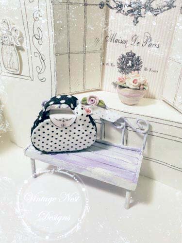 Purse No.8 Dollhouse Miniature Handmade image 2