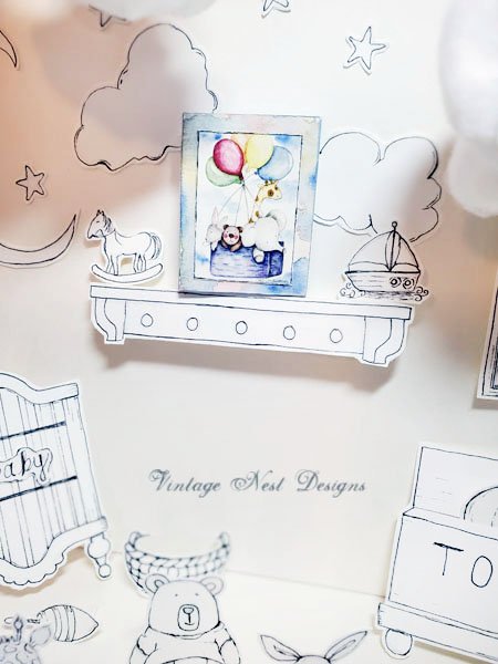 Animals & Balloons No.1:1 Handmade Dollhouse Miniature image 4