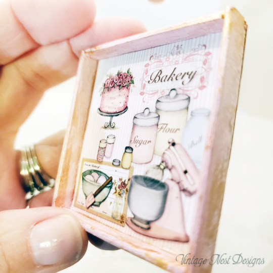 Bakery Pink Mixer No.1:1 Dollhouse Miniature Handmade image 1