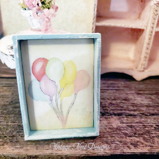 Birthday Balloons No.2:1 Dollhouse Miniature image 0