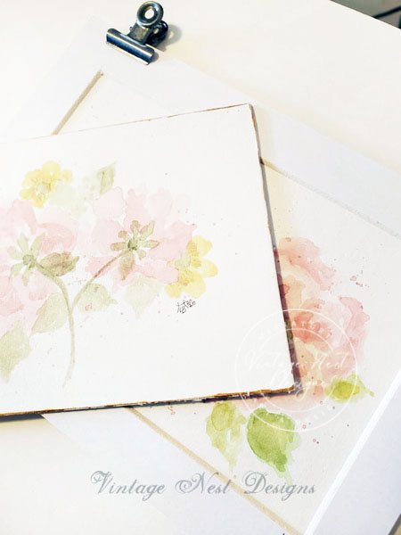 Flourishes No.17 Original Watercolor Painting image 2