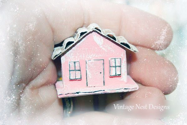 Putz House No.6 Handmade Miniature image 2