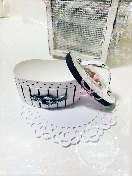 Hat Band Box No.53 Dollhouse Miniature Handmade image 3