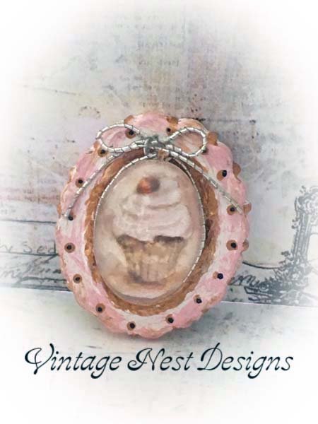 Cupcake Bubble No.1:1 Dollhouse Miniature Handmade image 0