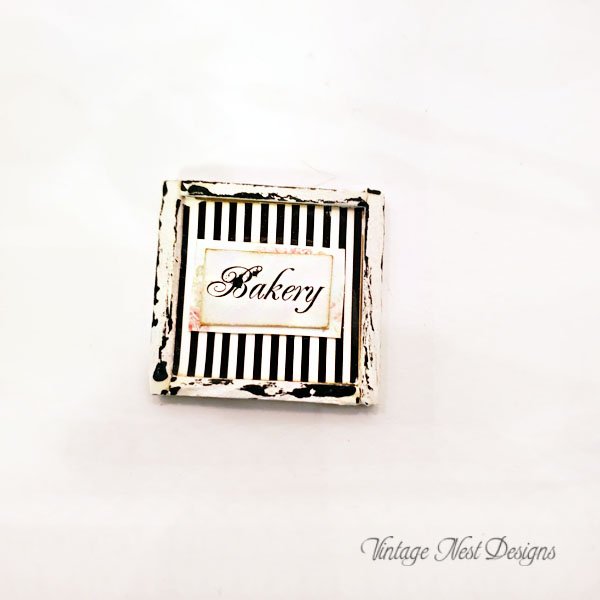 Bakery Sign No.5 Dollhouse Miniature Handmade image 3