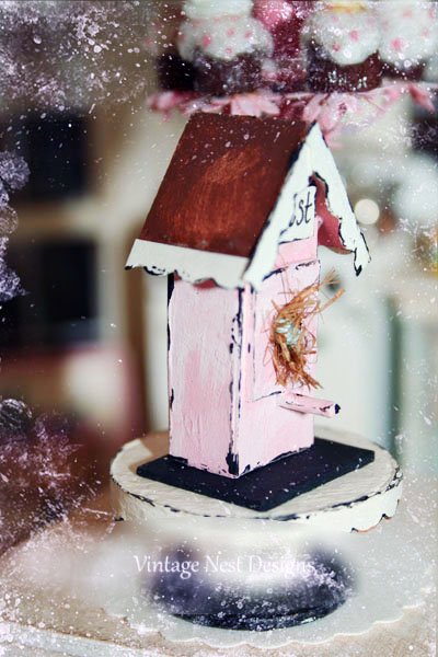 Bird Nest House No.6 Dollhouse Miniature Handmade image 1