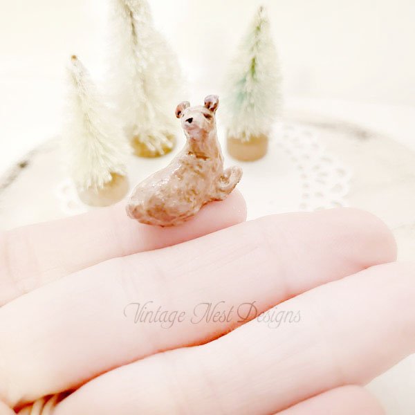 Deer No.1 Dollhouse Miniature Handmade image 2