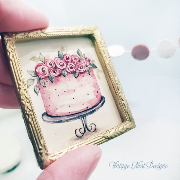 Cake No.7:7 Dollhouse Miniature Handmade image 4