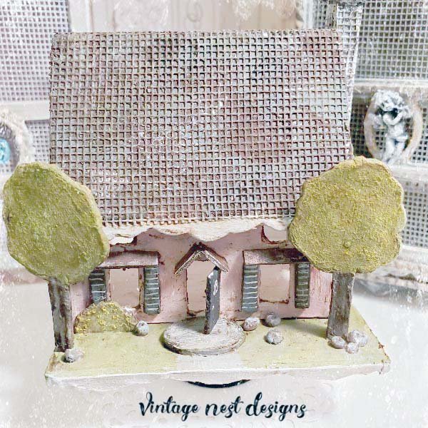 Shabby Pink Dollhouse No.3 Handmade Miniature image 6