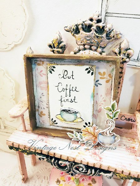 But Coffee First No.1 Dollhouse Miniature Handmade image 3