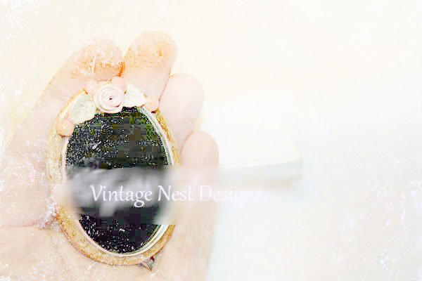 Mirror No.1 Dollhouse Miniature Handmade image 1