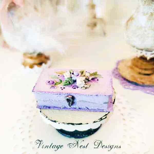 Box No.111 Dollhouse Miniature Handmade image 1