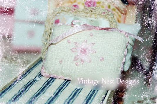 Pillow No.13 Dollhouse Miniature Handmade image 0