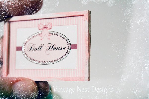 Dollhouse No.1 Dollhouse Miniature Handmade Framed Art image 2