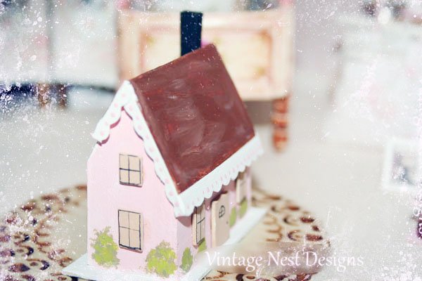 Shabby Pink House No.4 Handmade Miniature image 4