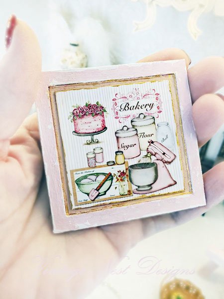 Bakery Pink Mixer No.1:5 Dollhouse Miniature Handmade image 2