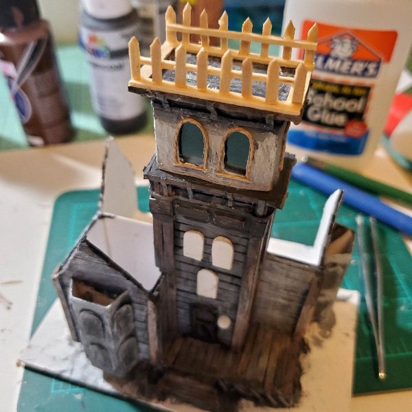 Haunted Halloween Dollhouse Mansion No.1 Handmade Miniature image 27