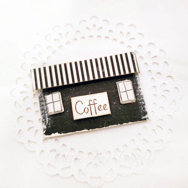 Coffee Sign No.8 Dollhouse Miniature Handmade image 3