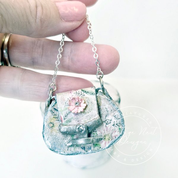 Purse No.23 Dollhouse Miniature Handmade for Dolls image 1