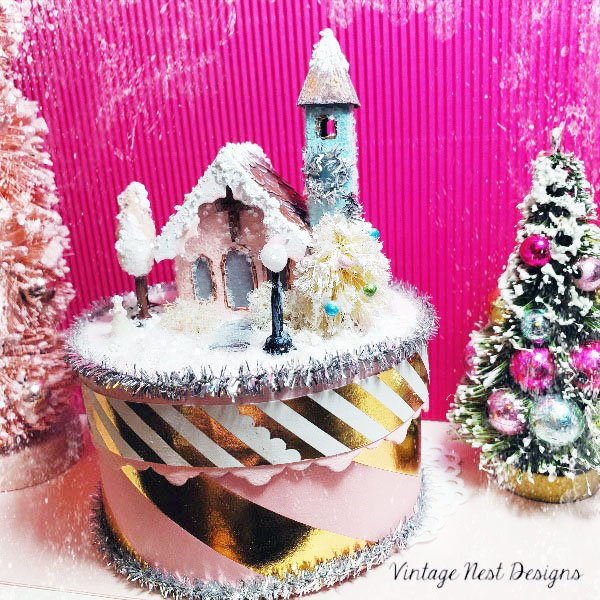 Christmas Church No.1 Handmade Miniature image 8