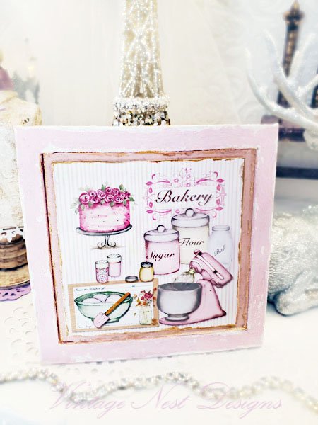 Bakery Pink Mixer No.1:5 Dollhouse Miniature Handmade image 1
