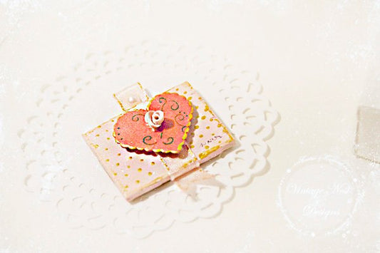 Valentine Hearts No.3 Dollhouse Miniature Handmade image 0