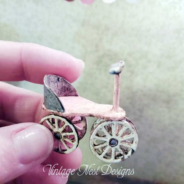 Scooter No.3 Wooden Toy Dollhouse Miniature Handmade image 2
