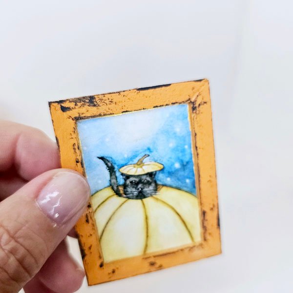 Pumpkins Kitty No.1:1 Dollouse Miniature image 6