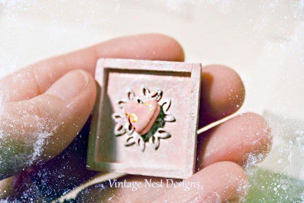 Valentine Sweet Heart No.1 Dollhouse Miniature Handmade image 2