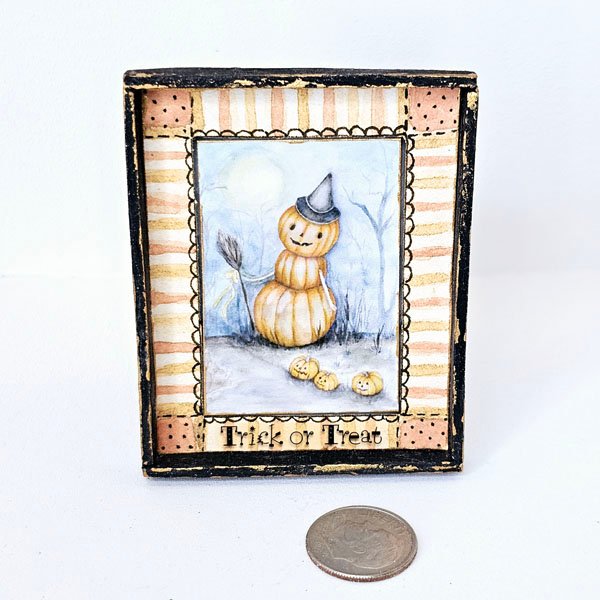 Halloween Pumpkins No.5:3 Dollhouse Miniature Handmade image 0