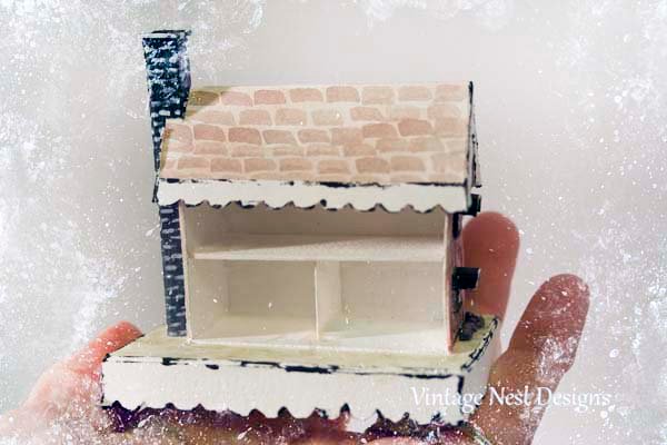 Putz Pink House No.8 Handmade Miniature image 3