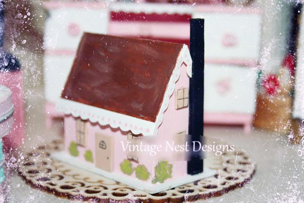 Shabby Pink House No.4 Handmade Miniature image 5