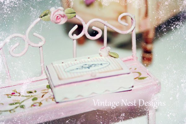 Bird Nest Box No.2 Dollhouse Miniature Handmade image 2