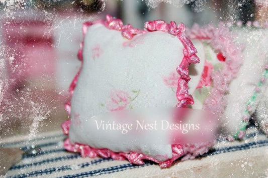 Pillow No.16 Dollhouse Miniature Handmade image 0