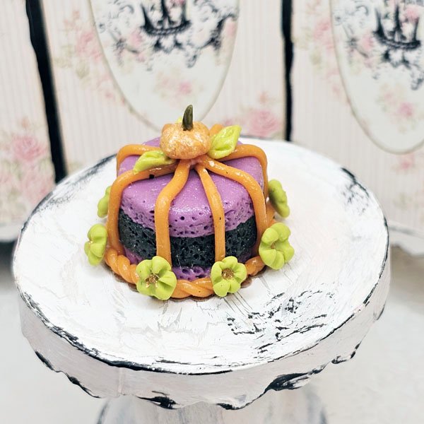Halloween Cake No.1:2 Dollhouse Miniature Handmade image 1