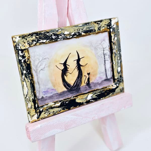 Dancing Witches No.1:3 Dollhouse Miniature Handmade image 3