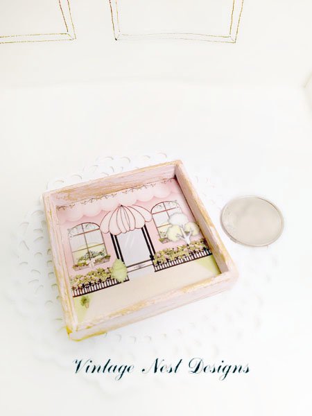 Store Front No.6:2 Dollhouse Miniature Handmade Wooden Framed Art image 4