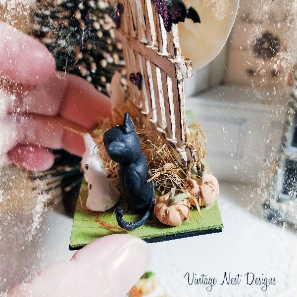 Halloween Scene No.1 Dollhouse Miniature Handmade image 5