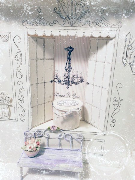 Box No.55 Dollhouse Miniature Handmade for Dolls image 1