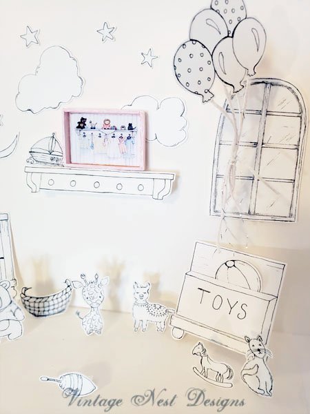 Baby Time No.1:1 Dollhouse Miniature Handmade image 1