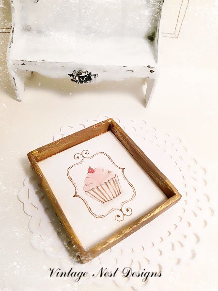 Cupcake No.41 Dollhouse Miniature Handmade image 3