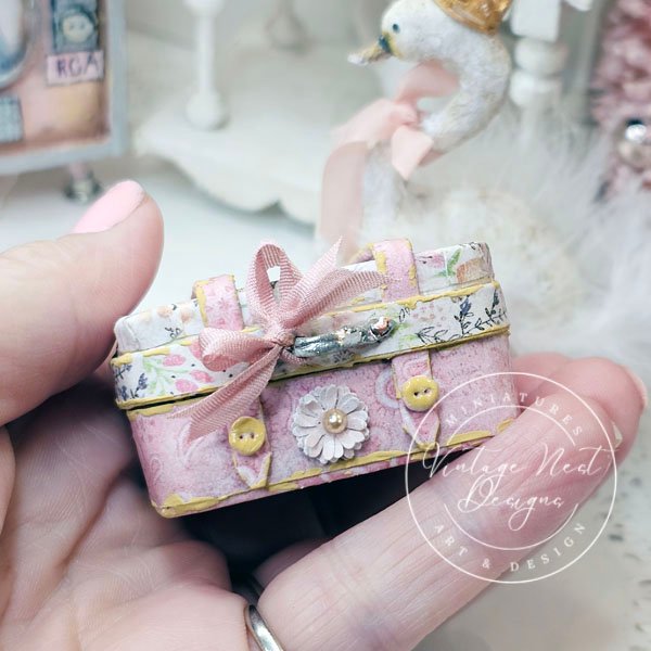 Luggage Suitcase No.53 Dollhouse Miniature Handmade image 5